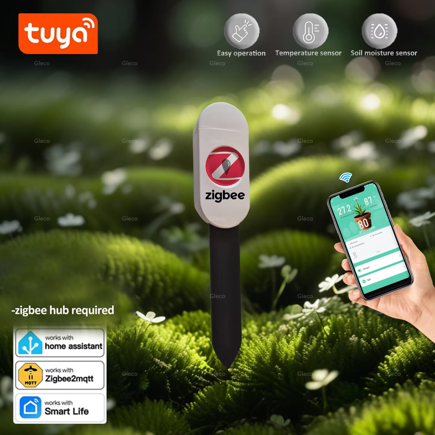 Smart Garden Products - Датчик влажности почвы Tuya Smart Life