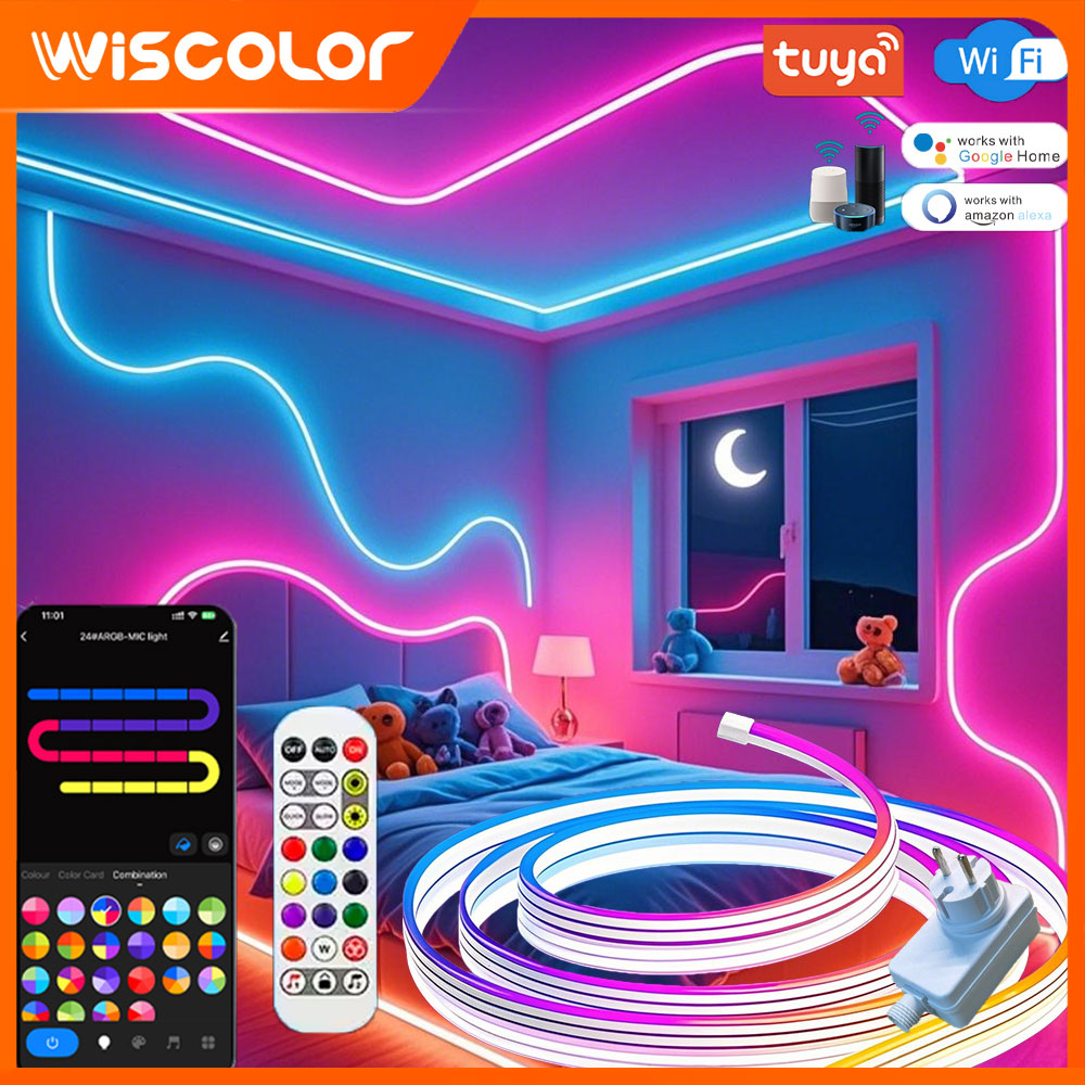 Smart Garden Led Lights - Светодиодная неоновая лента WISCOLOR 24V TUYA
