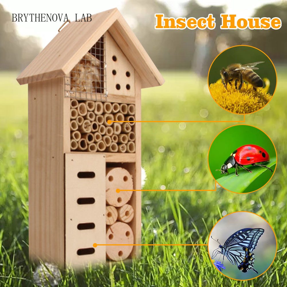 Insect Hotel Wood - Деревянный отель для насекомых: натуральное место