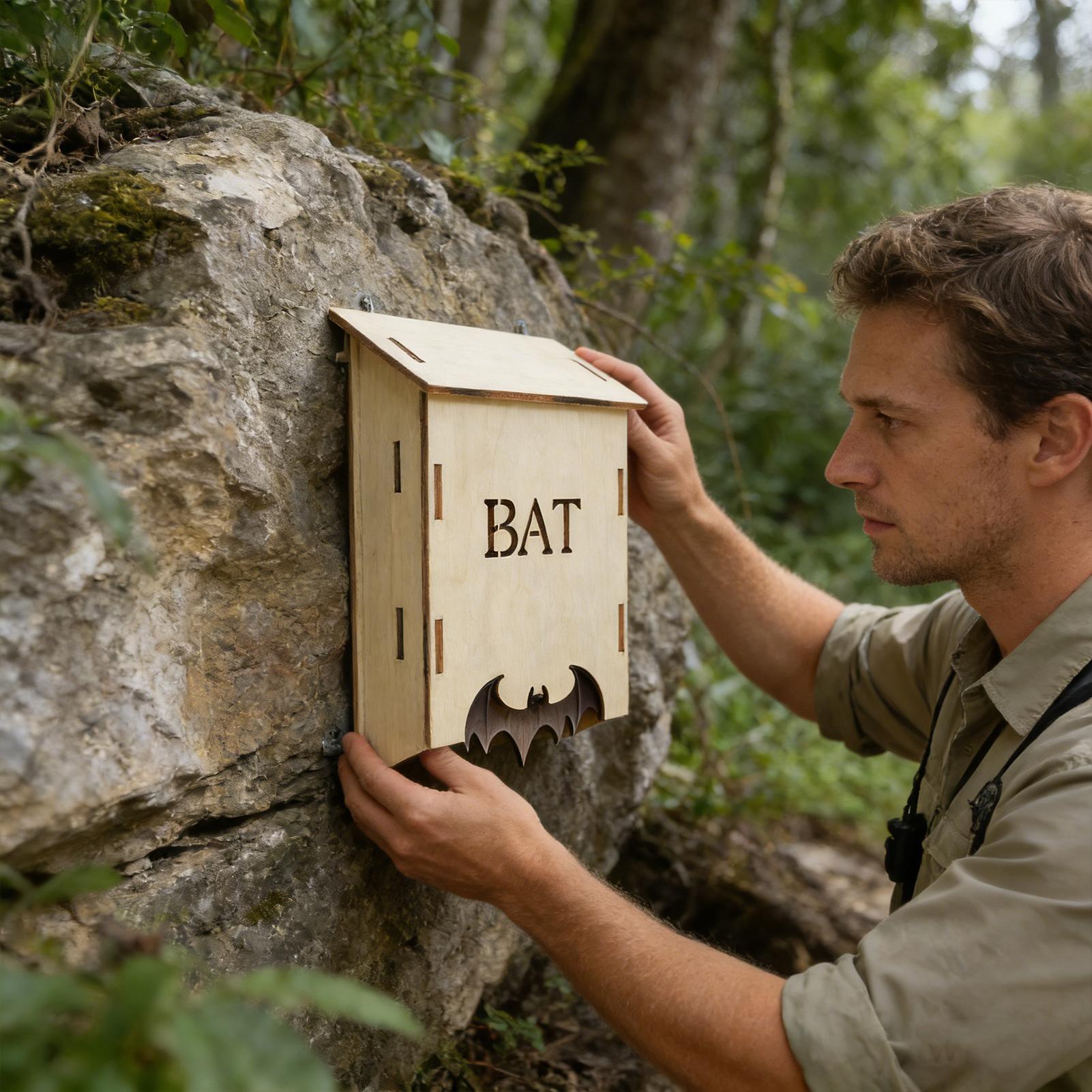 Insect Hotel Wood - Деревянный уличный домик для летучих мышей,