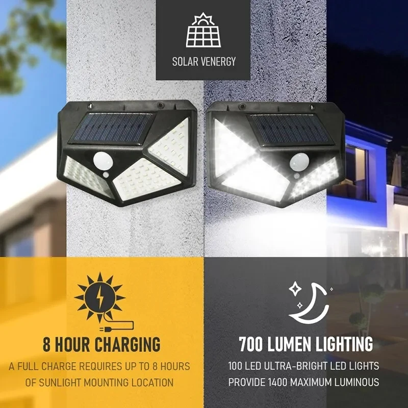 Smart Garden Solar Lights - 100 светодиодов Многофункциональная солнечная лампа для