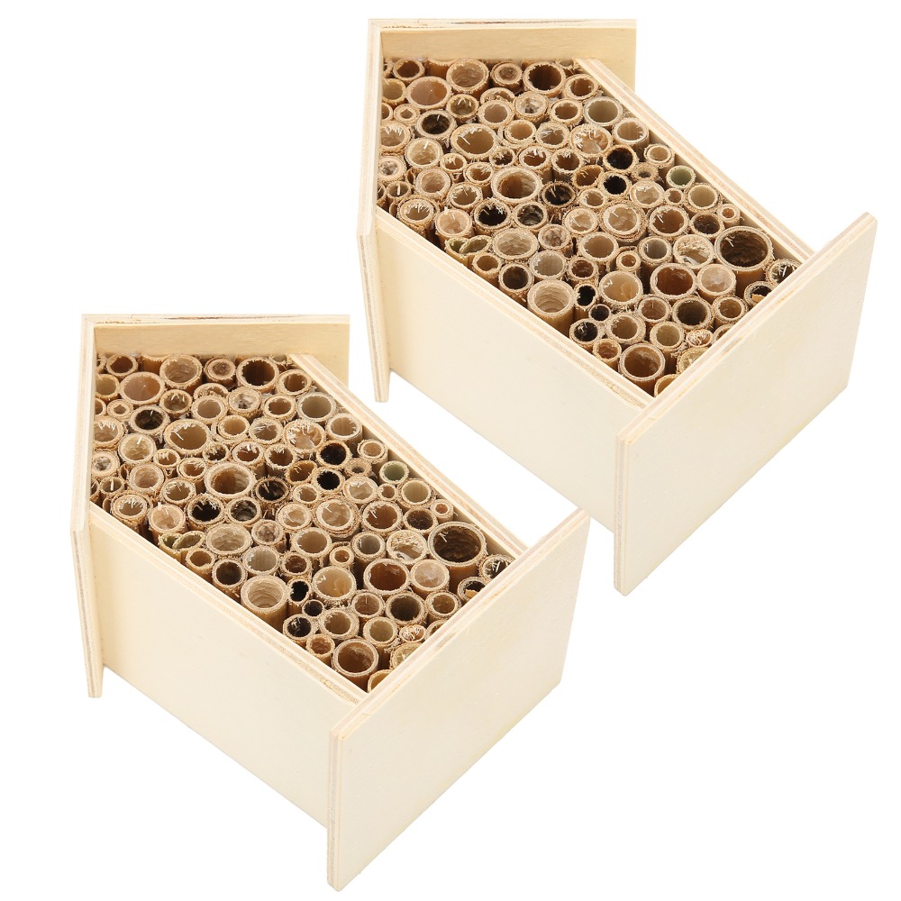 Insect Hotel Wood - 2 шт. Прекрасный подарок: деревянный домик