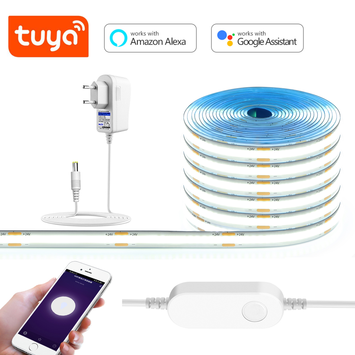 Smart Garden Led Lights - 3M 5M 10M 24V COB Светодиодная