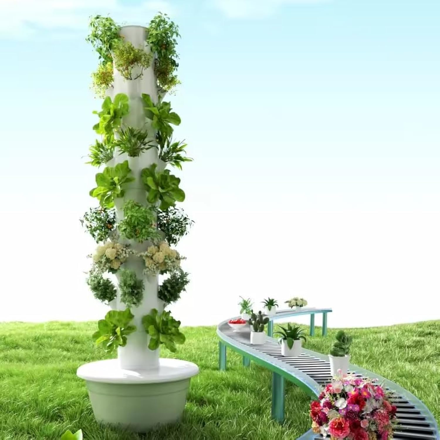 Hydroponic Grow Pod - Вертикальная гидропонная аэропонная башня для выращивания
