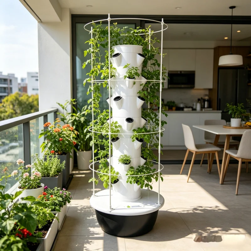 9-уровневая гидропонная башня- – обзор и цена Smart Garden Trellis