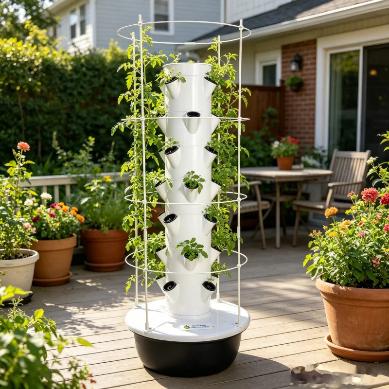 9-уровневая гидропонная башня- – обзор и цена Smart Garden Trellis