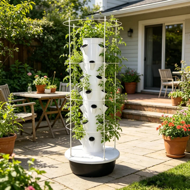9-уровневая гидропонная башня  – обзор и цена Smart Garden Trellis